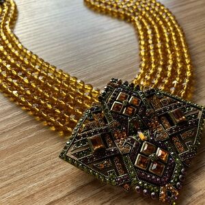 Heidi Daus Vintage Art Deco Beaded Necklace